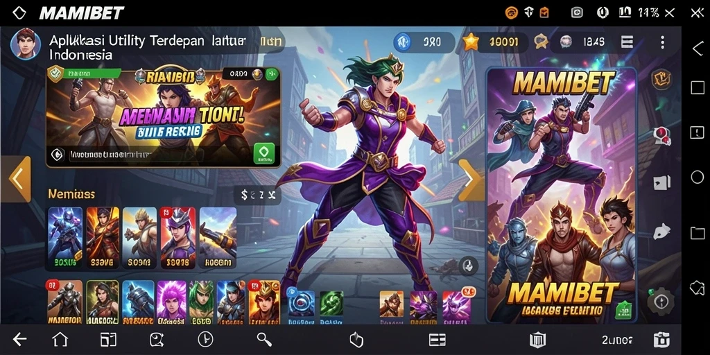 Tampilan screenshot utama MAMIBET yang menunjukkan antarmuka aplikasi.