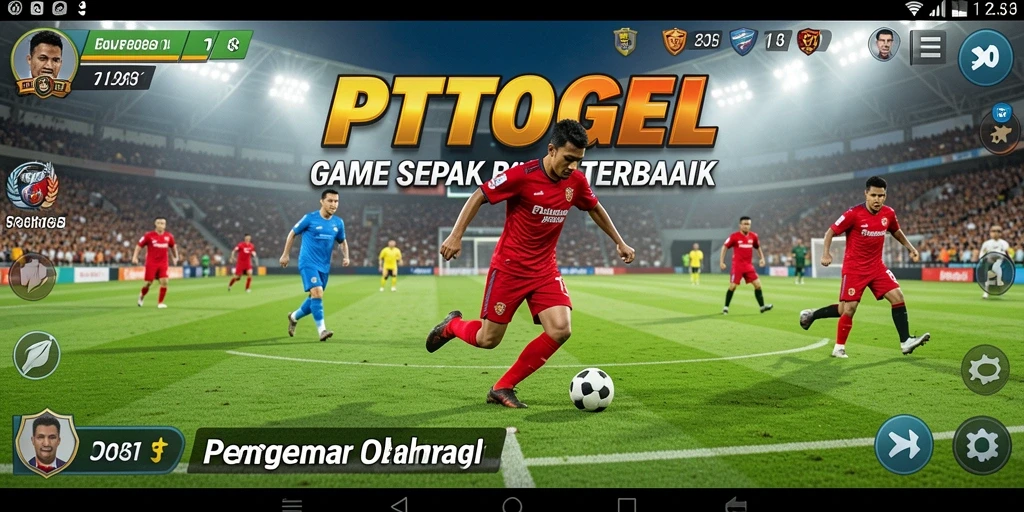 Gameplay <strong>PTTOGEL</strong> menampilkan aksi sepak bola yang seru dan mendebarkan.