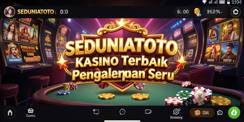 Tampilan gameplay SEDUNIATOTO yang seru dan menarik dalam suasana kasino.