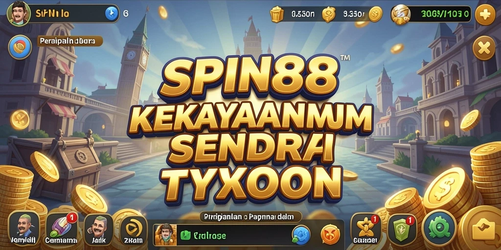 Tangkapan layar dari gameplay SPIN88 yang menampilkan keseruan membangun bisnis Tycoon.