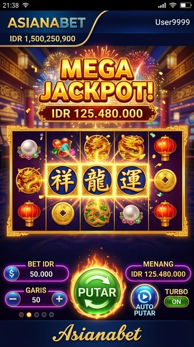 Tampilan antarmuka utama aplikasi asianabet yang intuitif.