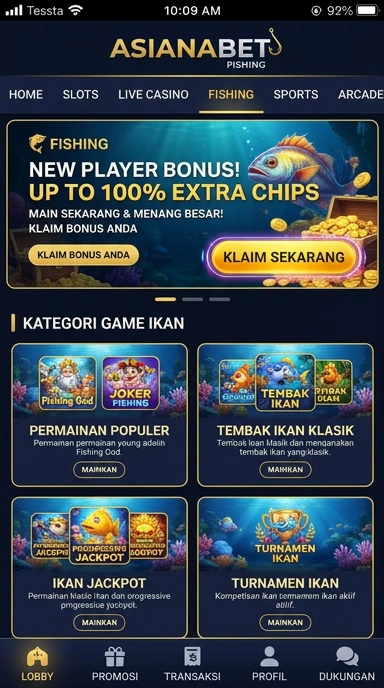 Screenshot fitur unggulan aplikasi asianabet yang menarik.